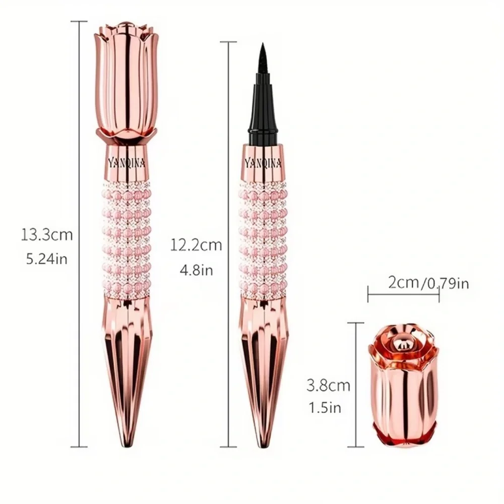 Waterproof Eyeliner Pen Black Quick Dry Long Lasting Smooth Eye Makeup Tool